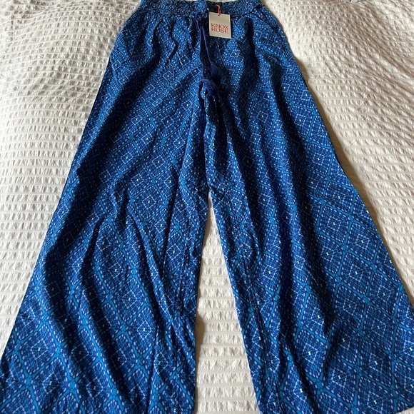 Knox Rose Blue Geometric Wide-Leg Pants - Picture 8 of 8